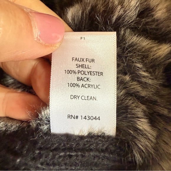 Nanette | Faux Fur Sweater Vest | Sz L - Picture 8 of 9